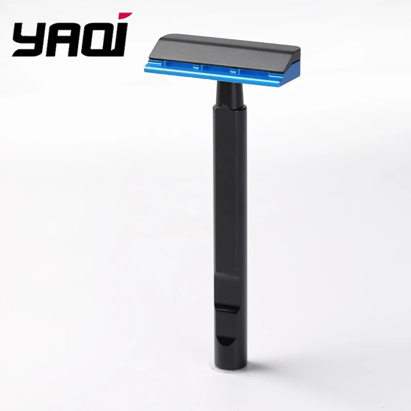 2026 안전 면도기 YAQI 블랙 및 블루 컬러 타치(알루미늄 버전) 경량 싱글 엣지