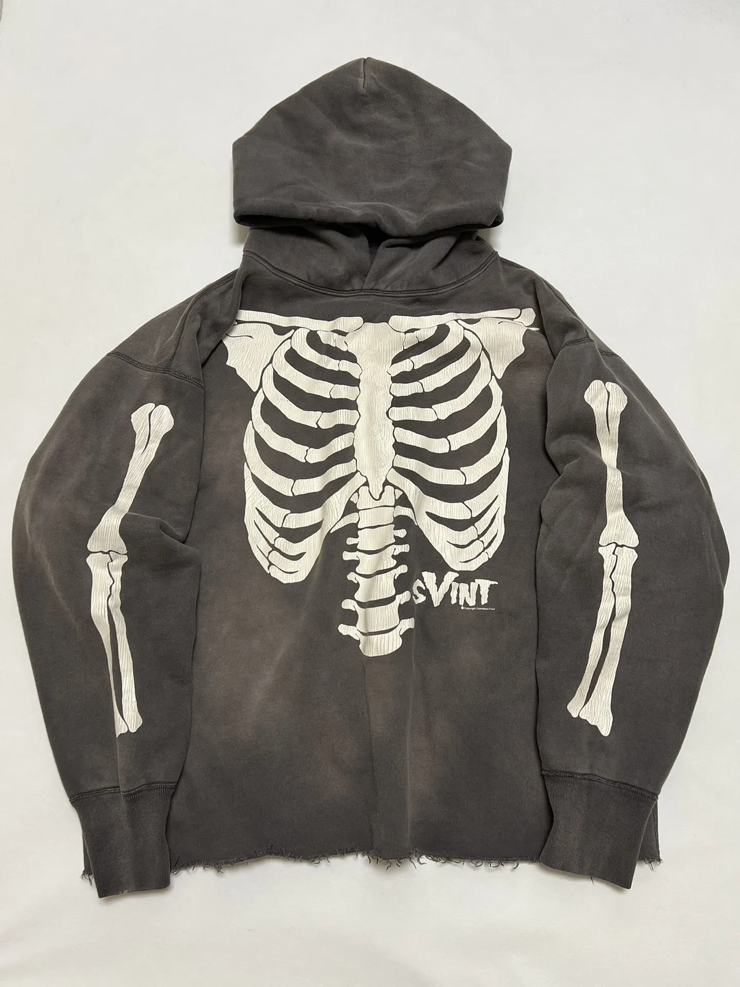 

23FW Saint Fall Winter Men Vintage Washed Hole Top Quality Hoodie