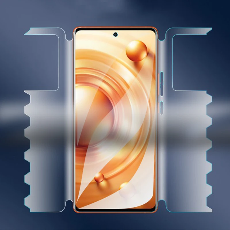 HD & Matte Curved Full Body Hydrogel Film - Front & Back Edge Clear Frosted Screen Protector (2-Pack)