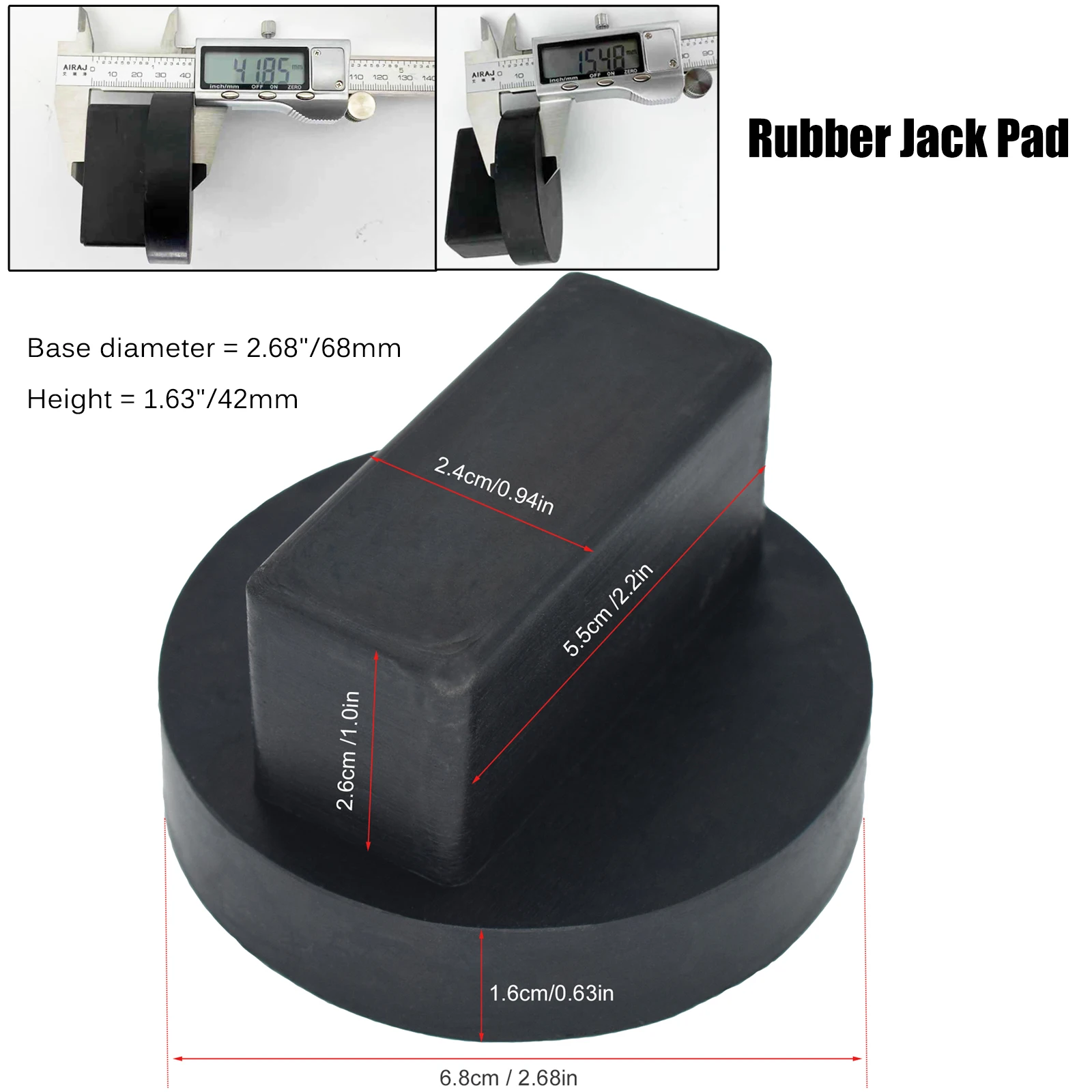 Gummi Jacking Punkt Jack Pad Rahmen stehen Adapter Für Mercedes Benz A B C E R S Klasse CLA CLC CLK GL GLA G GLE GLC M SL SLK SLR – Detail 6