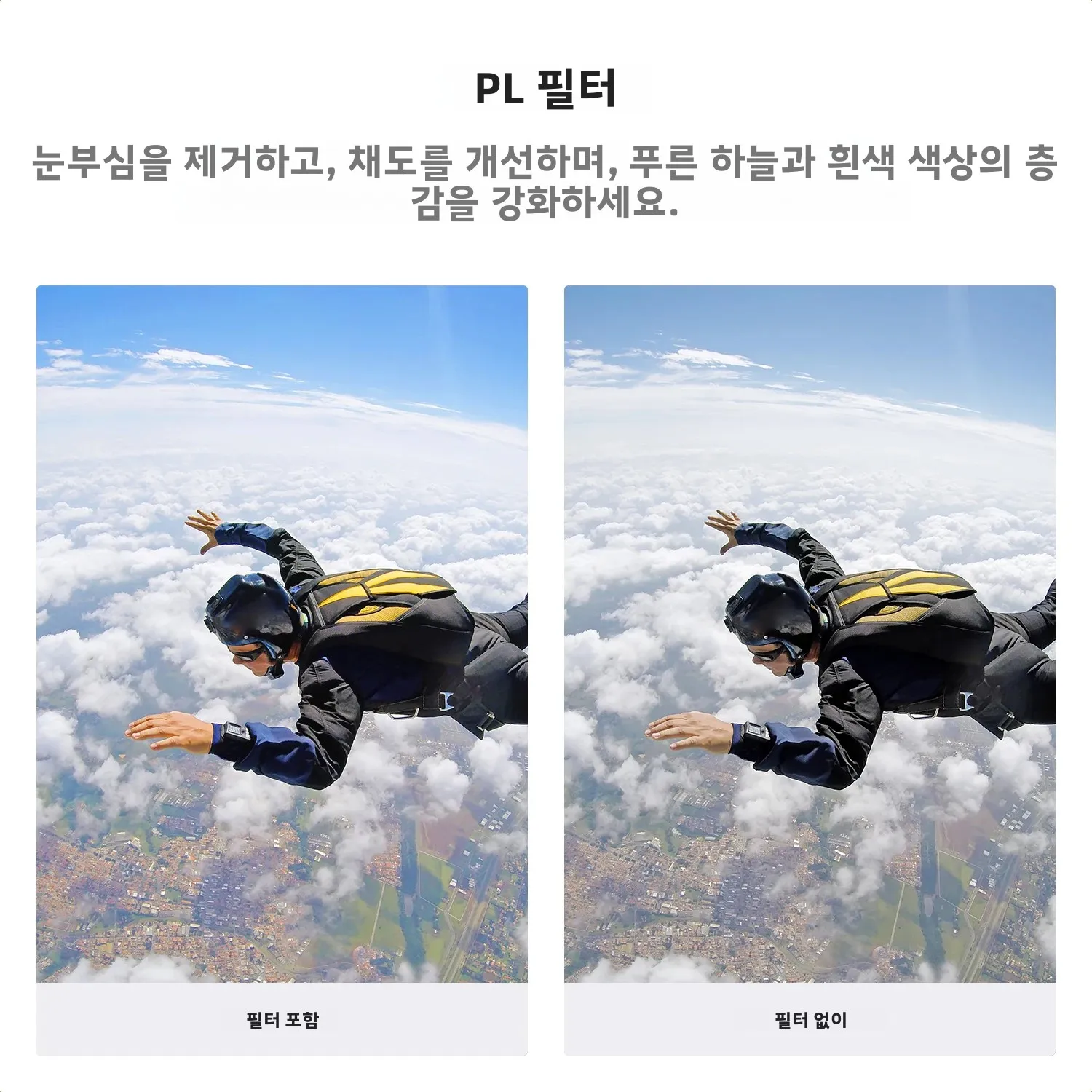 K&F CONCEPT 인스타360 Ace Pro 2용 나사식 편광필터 PL ND8 ND16 ND32 ND64 ND128 필터 세트 중성 밀도 다중 코팅 유리