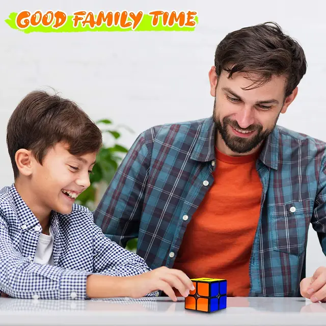 Magic Cube 2x2x2 Magic Speed Cube 2x2 Cube Smooth 3D Puzzle Toy Mini Pocket Twist Toy Educational Toys for Boys Girls Kids Adult 5