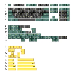 Ghost Judges Doubleshot Keycap Set - WOB/BOW DMG Apollo, Nautilus, Marrs Green, Blue Samurai Edition (GJ MGreen Keycapx1)