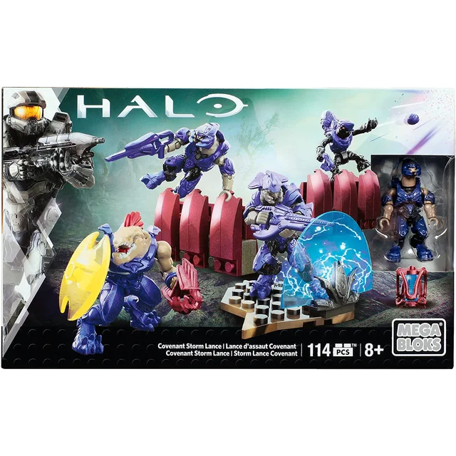 Mega Bloks Halo Promethean Warriors Building Blocks Action Figure Spartan Rhino Fire Squad Soldier Put Together Model Toys Gifts 4