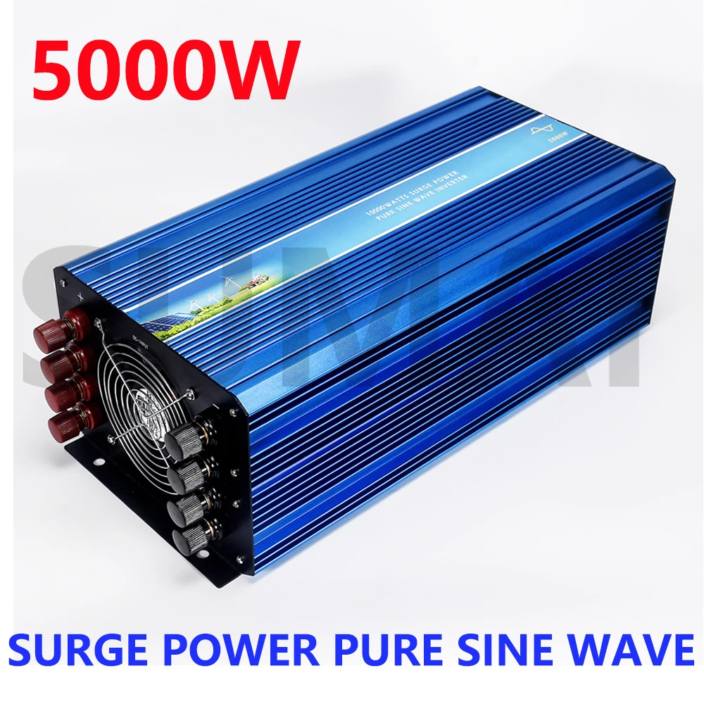 5000W Off Grid Sinusoidale Ingresso Inverter Puro 12V/24V/48V/96V/110V 110V/220V/230V/240V Uscita Cc 50Hz