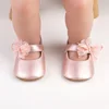 Infant Baby Girls Princess Shoes Shine Surface Dot Print Mesh Bowknot Flats Non-Slip Wedding Slippers Adorable Baby Shoes 6