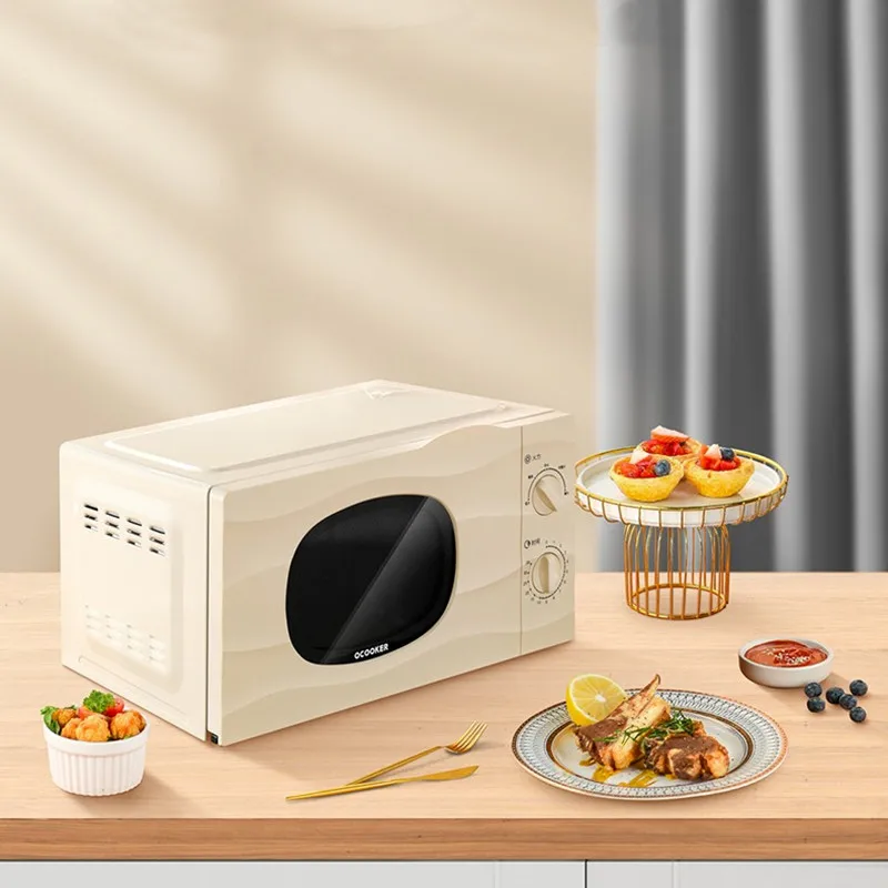 Microwave Oven Low Noise Household Small Mini Micro Boiler Intelligent 360°  Turntable Integrated Heating Mechanical Knob