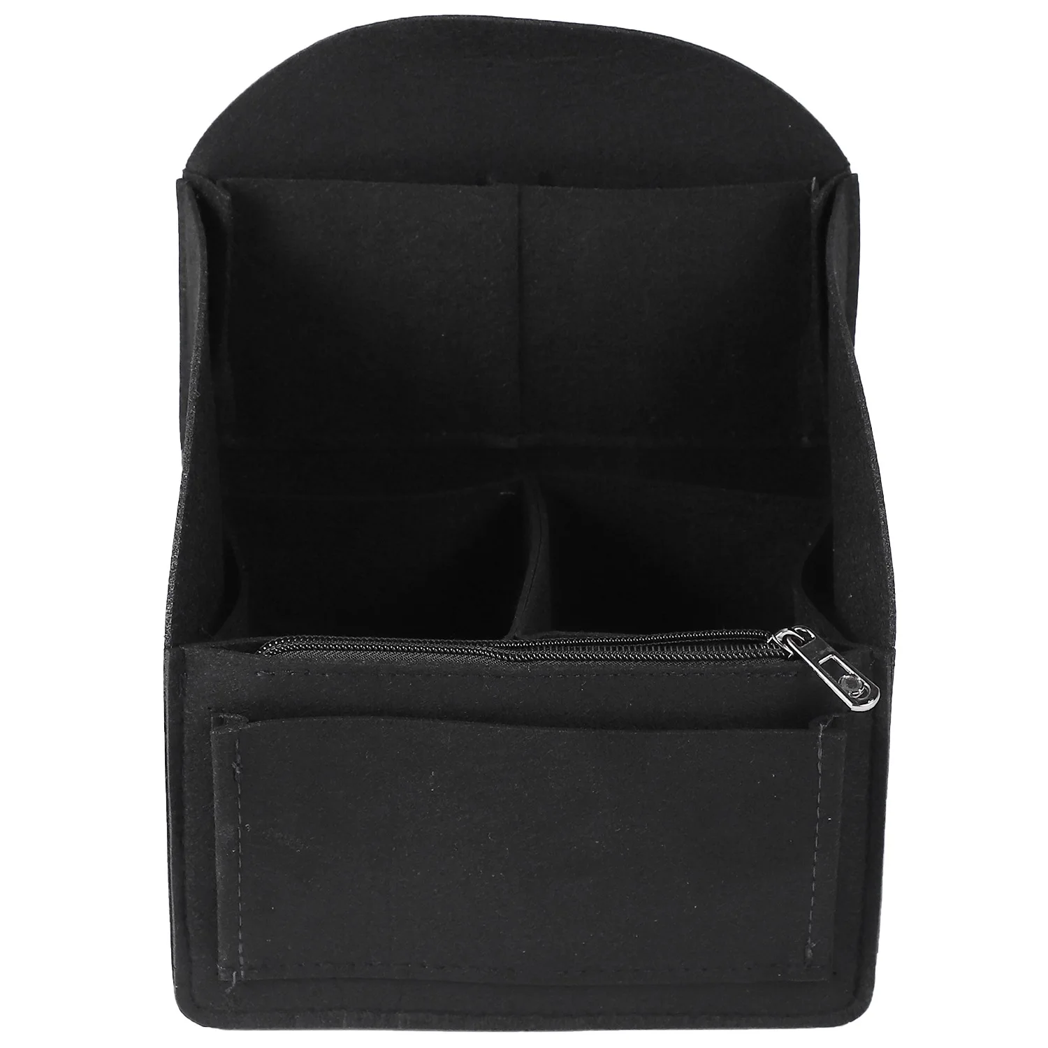 

Felt Backpack Insert Organizer Storage Bag Universal Bag In Bag Men Women Shoulder Tote Bags Handbag Organizers(Black)