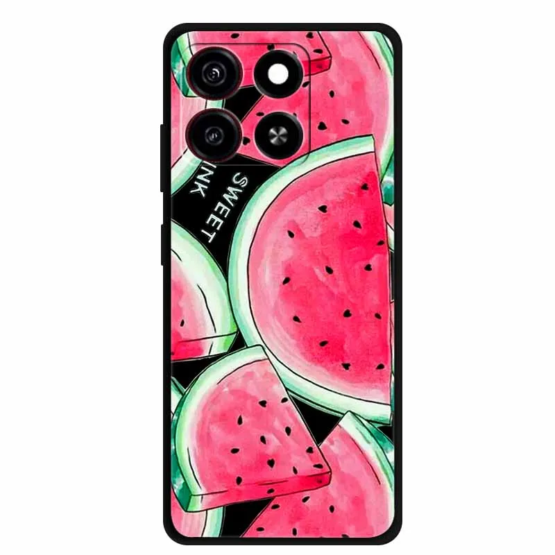 Cute Cartoon Cat Black Silicone Soft Shockproof Phone Case Cover