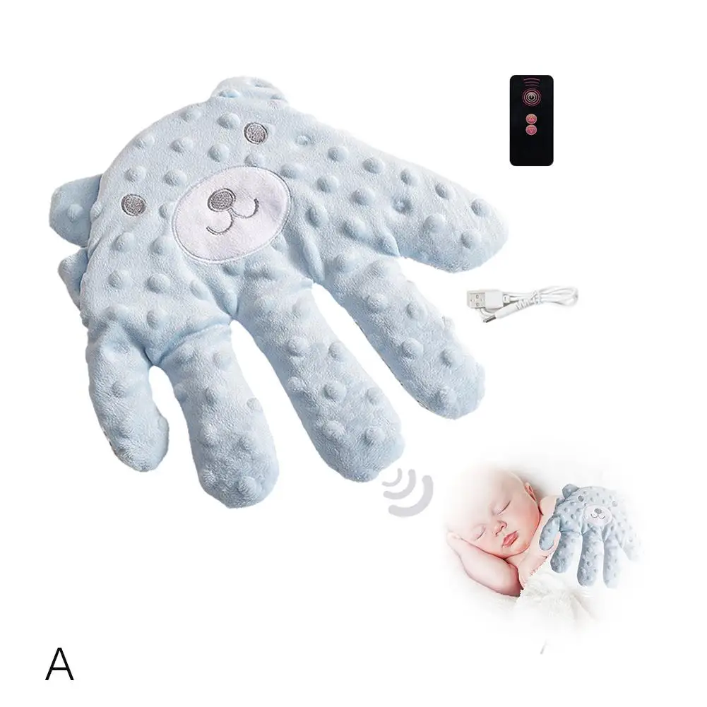 Sleep Soothing Palm Tool For Babies Anti-scare Soothing Pressure Cartoon Hand Glove Anti-Anxiety Electric Soothing Doll Glo M2F9 5