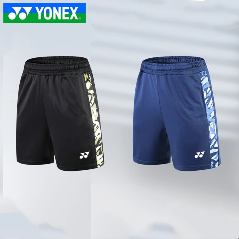 YONEX men's and women's black breathable quick drying badminton jacket men's bottom shorts casual sports shorts badminton shorts