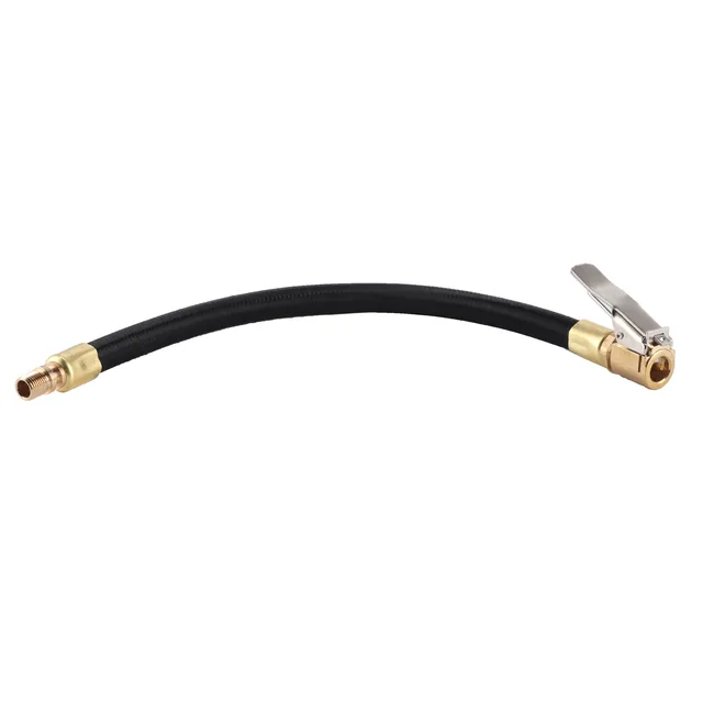 Tire Inflator Hose Air Pump Extension Tube Tyre Pump Quick Inflation Chuck Adapter for Car Motorcycle Bike with American Valve