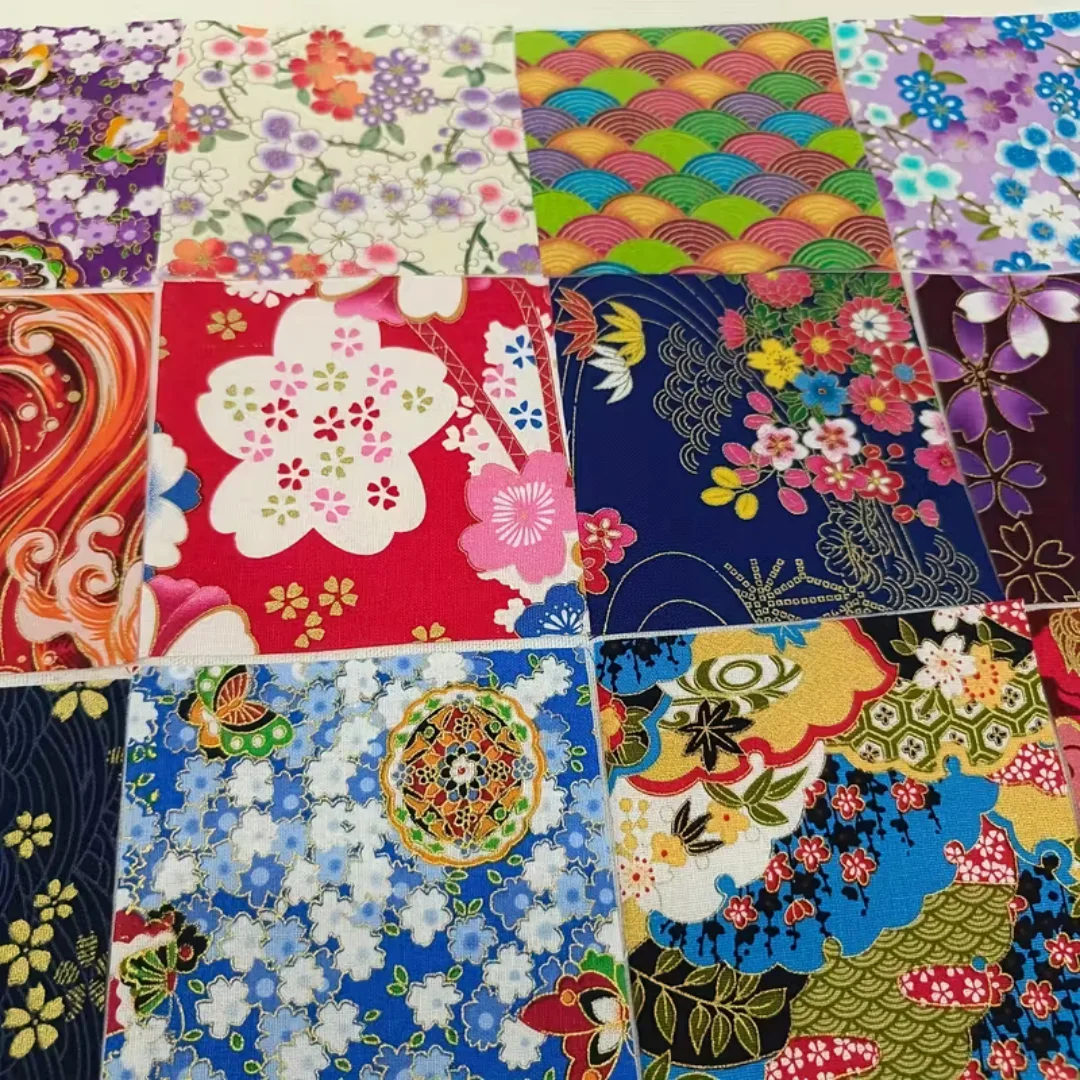1Vintage Japanese Fabric Squares 3