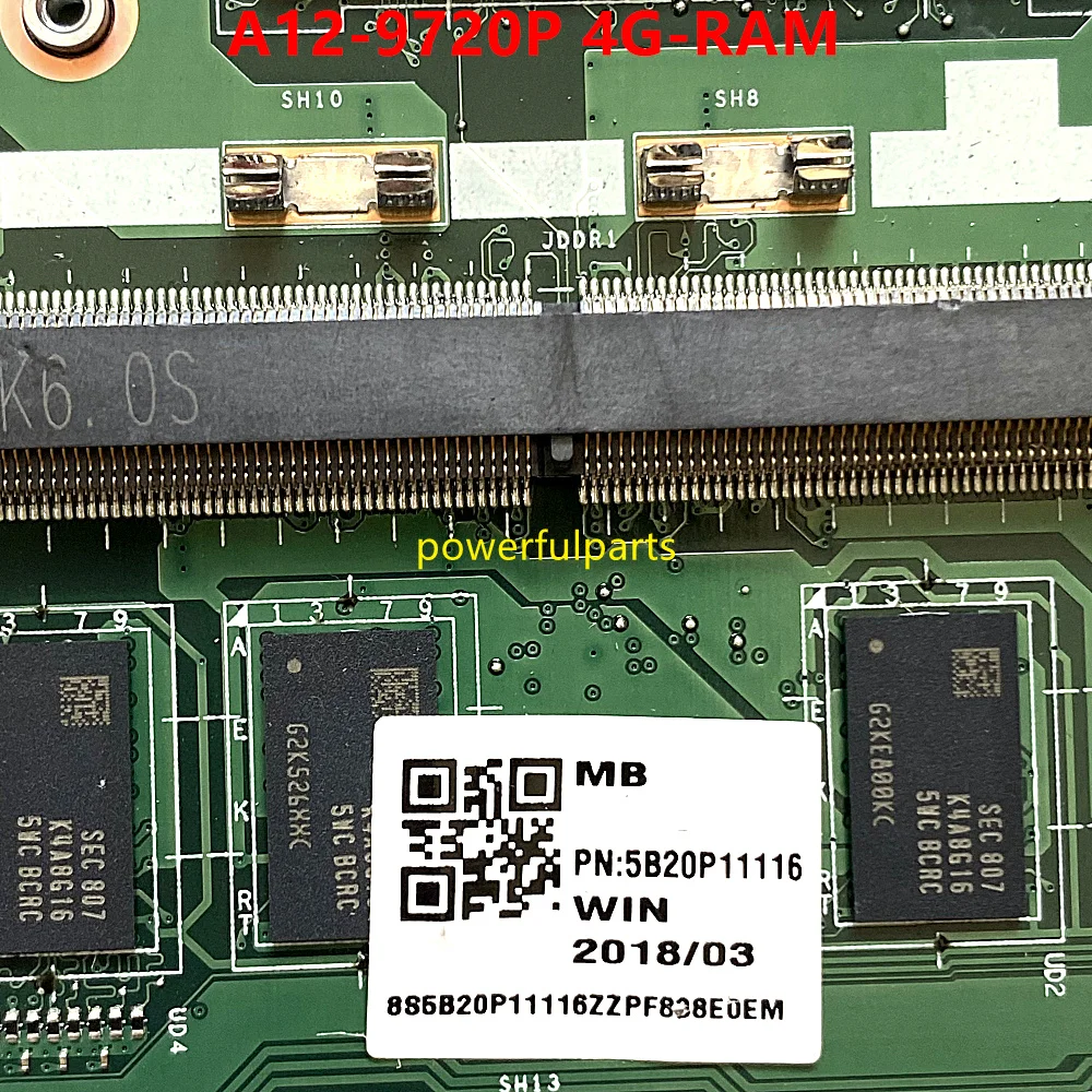 Trabalhando Bem para a Placa-mãe do Portátil Lenovo Ideapad 32015abr Dg526 Dg527 Dg726 Nmb341 Nm-b341 com A12-9720p 4g 5b20p11116 Usado - Imagem 5
