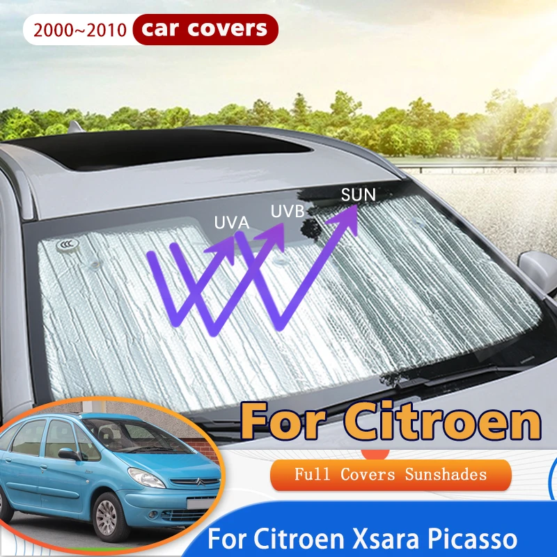 

Автомобильные солнцезащитные очки с полным покрытием для Citroen Xsara Picasso 2000 ~ 2010 2005, защита от УФ-лучей, солнцезащитные очки, солнцезащитный козырек, автомобильные аксессуары