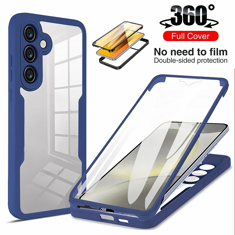 Enhanced Shockproof Case with Clear Screen Protector and Silicone Bumper