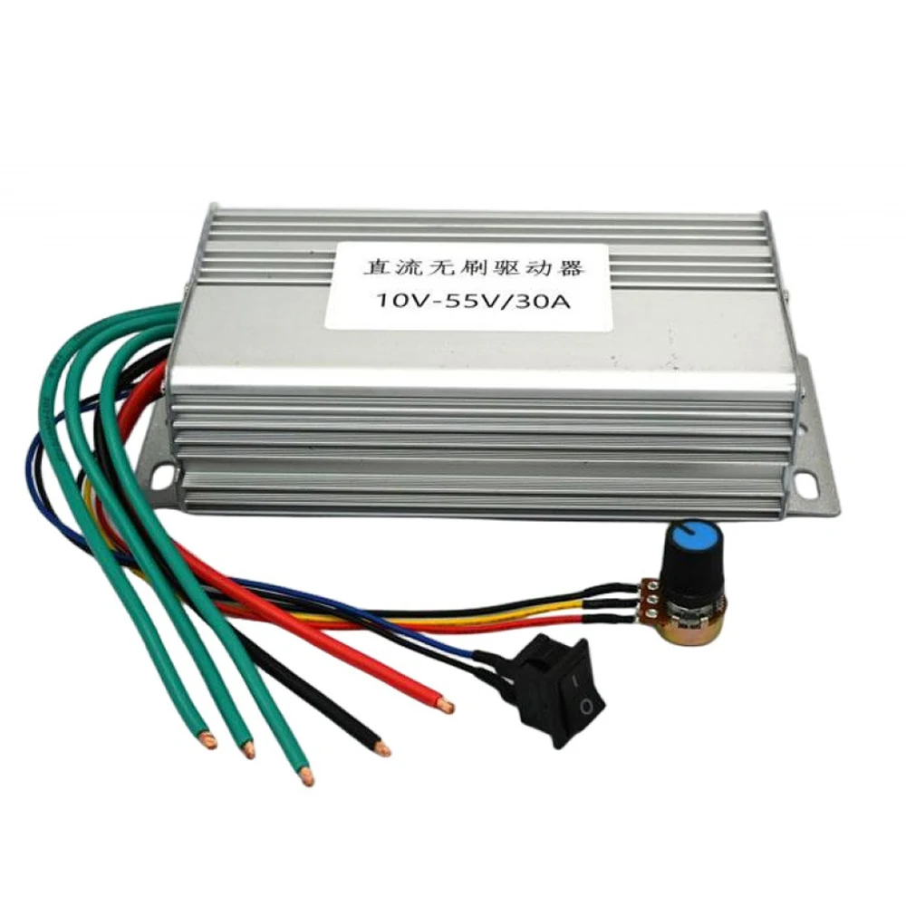 30A 1650W DC 브러시리스 모터 속도 조절기 스위치 드라이버 보드 모터 전기 조절기 DC 10V 24V 36V 48V 홀 없음