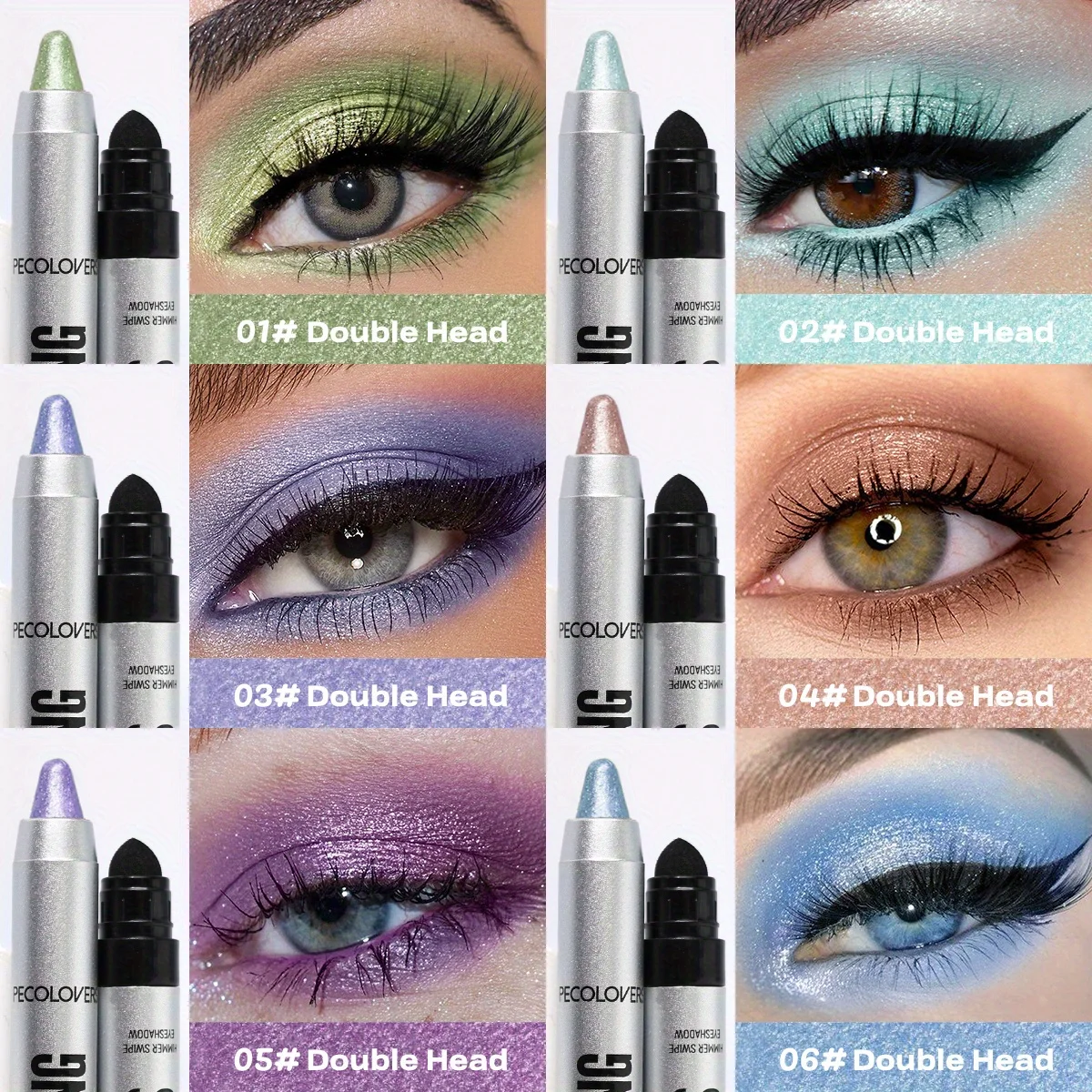 Pearlescent Eye Shadow Stick Long-lasting Shimmer Pigment Blue Purple Colorful Eyeshadow Pencil Colorful Eye Makeup 3 Pearlescent Eye Shadow Stick Long-lasting Shimmer Pigment Blue Purple Colorful Eyeshadow Pencil Colorful Eye Makeup 3