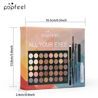 POPFEEL Eye Makeup Set, Eyeshadow Palette, Eyeliner, Mascara, Eyebrow Pencil, Makeup Tool Set Box, Gifts For Women 3