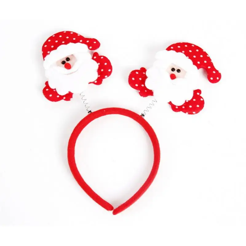 Christmas Decorative Headband Buckle Antlers Snowman Head Buckle Hoop Christmas Party Decorations Adult Childrens Headband