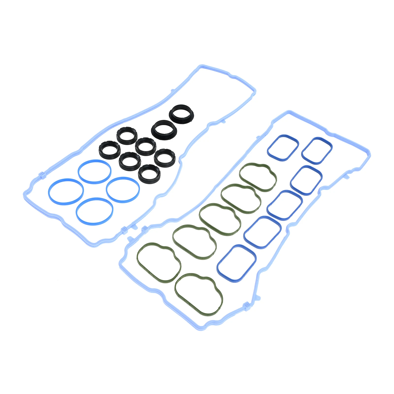 Car Intake Manifold Engine Valve Cover Gaskets for 2011-20 Chrysler 300 Dodge Challenger Charger Journey Jeep VS50805R 5184596AE Rubber gasket,Aluminum gasket kits