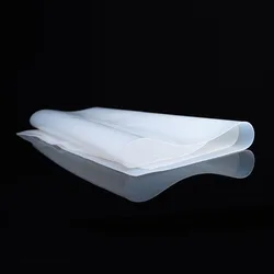 High - Temperature Resistant Transparent Silicone Rubber Sheet - 100x100x1mm (Transparent (1Pc))