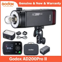 Godox AD200 pro II Flash 200Ws 1/8000 HSS 2980mAh Battery with 2.4G Wireiess X System Bi-color Modeling Lamp Flash Speedlight 1