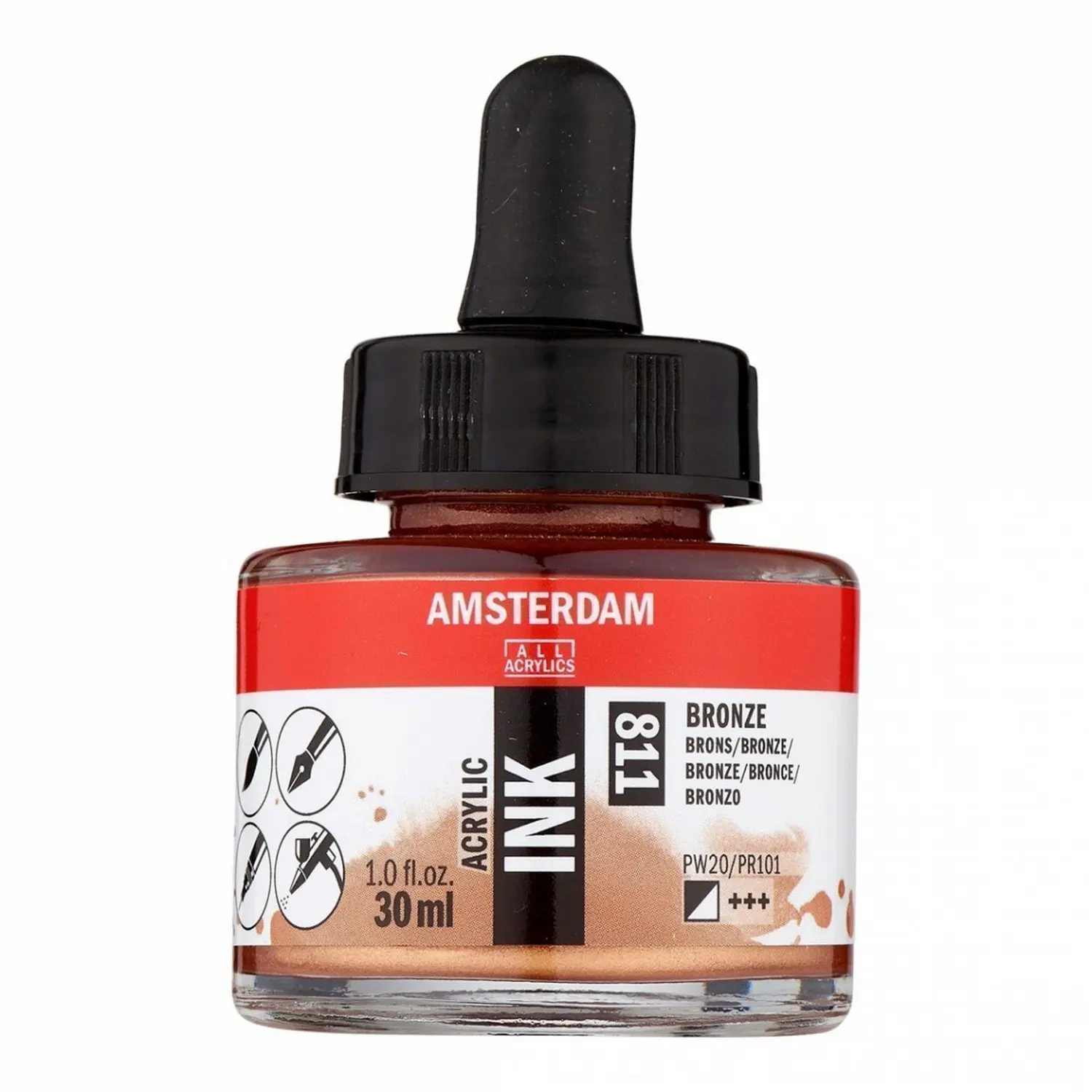 Ink acrylic Amsterdam 30 ml #811 bronze |