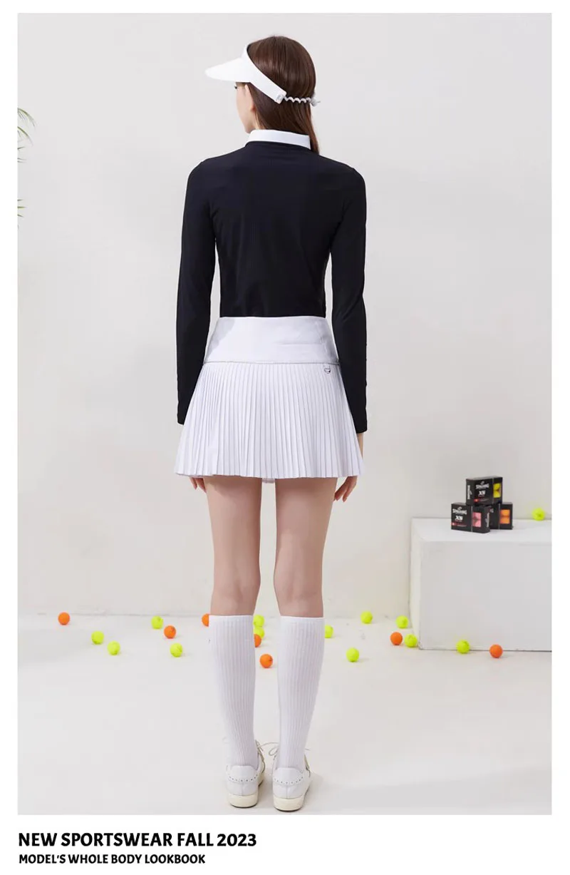 sping Autumn golf wear Golf Women's Skirt Casual Quick Dry, Breathable Elastic Pleated Pant Skirt ladies golf shirt long sleeve