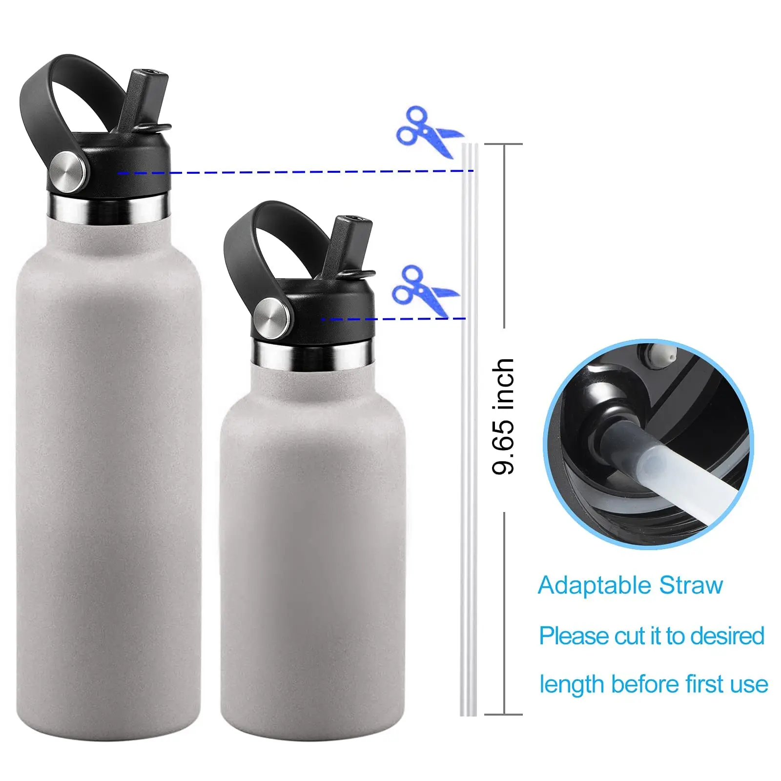 Straw Lid For Hydro Flask Wide Mouth, Lid With Straws Fit