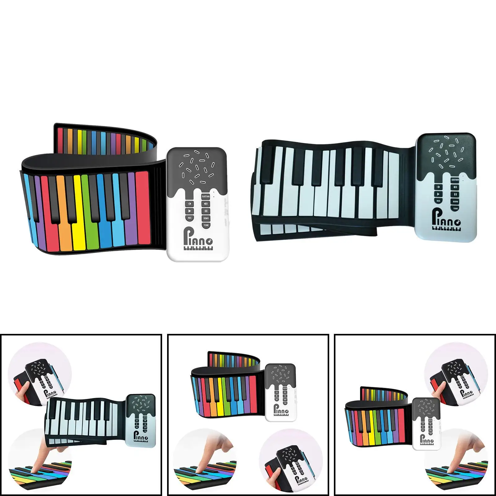 Roll up Piano Lightweight Hand Roll Piano for Kids Adults Children Beginner