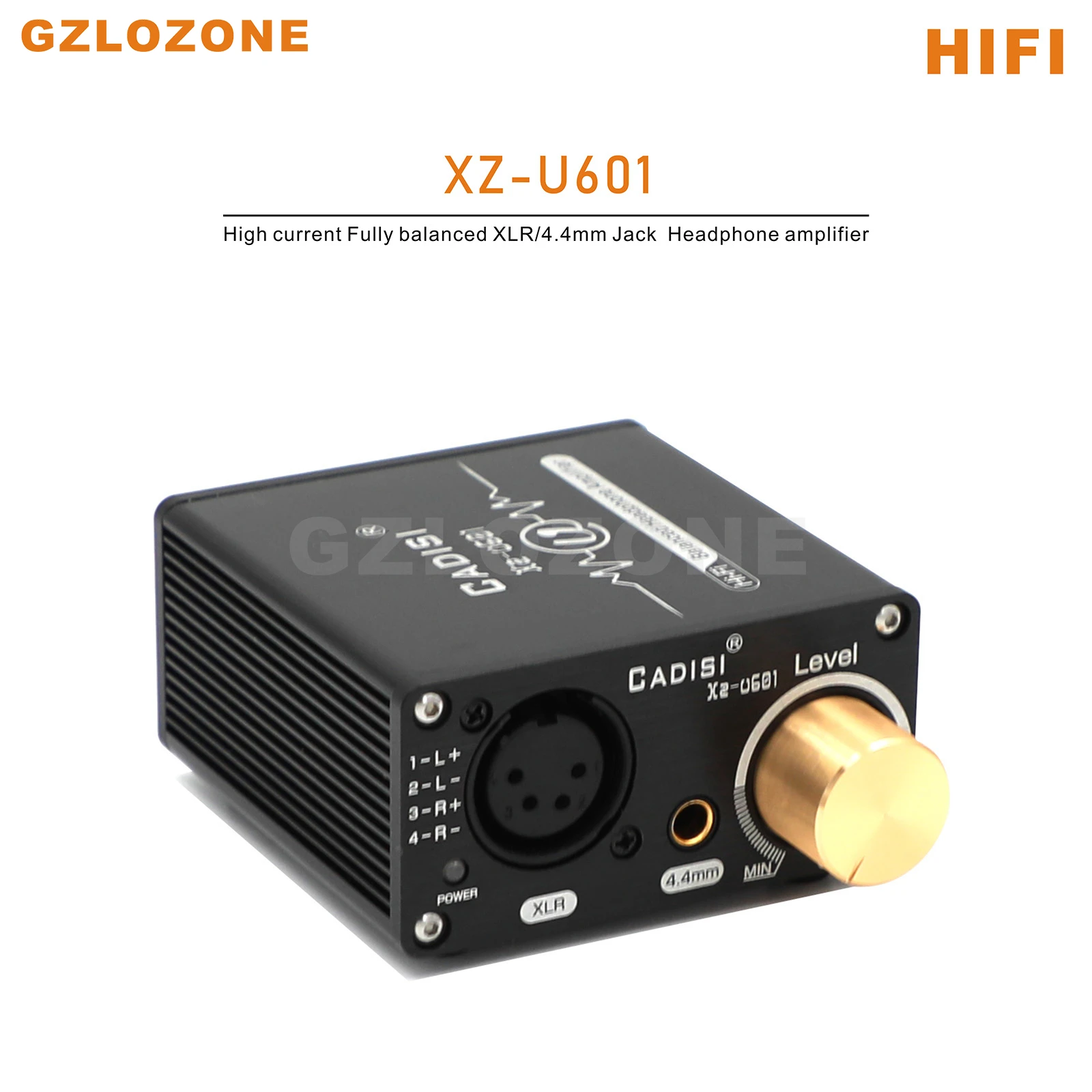 

XZ-U601 HIFI High current Fully balanced headphone amplifier 4.4mm Large thrust Balanced Audiohile XLR Headphone amp