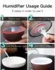200ml Air Humidifier Essential Oil Diffuser USB Mist Maker Mini Humidificador with Colorful Light for home office car 4