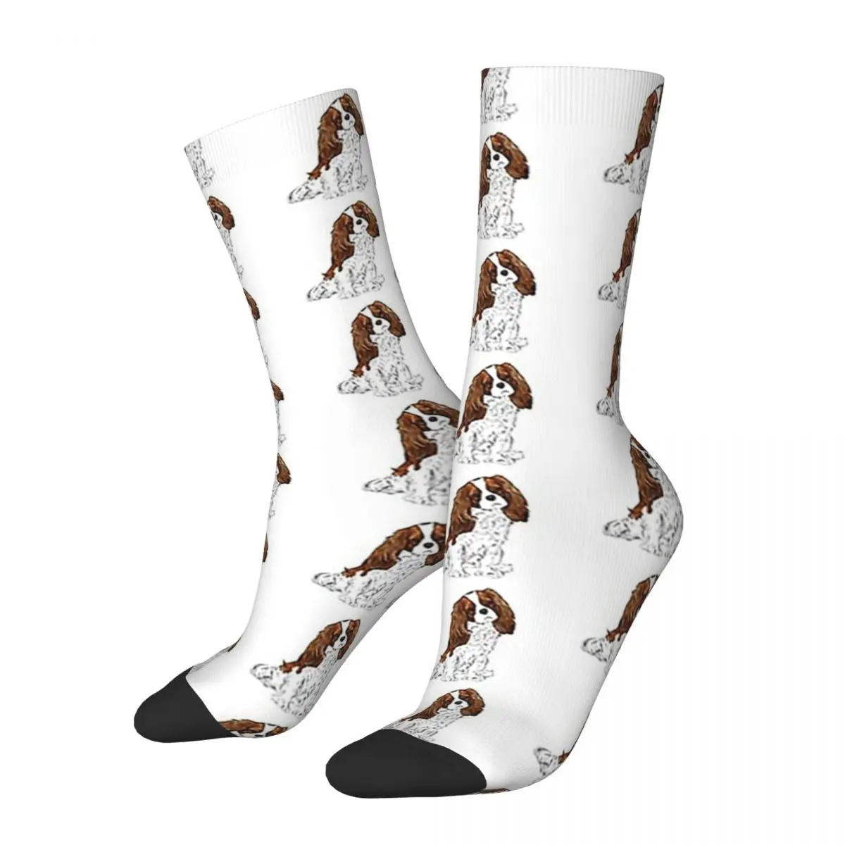 

Cavalier King Charles Spaniel - Blenheim Socks Sweat Absorbing Stockings All Season Long Socks for Man's Woman Birthday Present