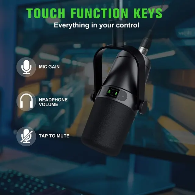 전문 USB/XLR 동적 마이크 방송 팟 캐스트 및 녹음 스튜디오 마이크 음악 및 음성 SM7B