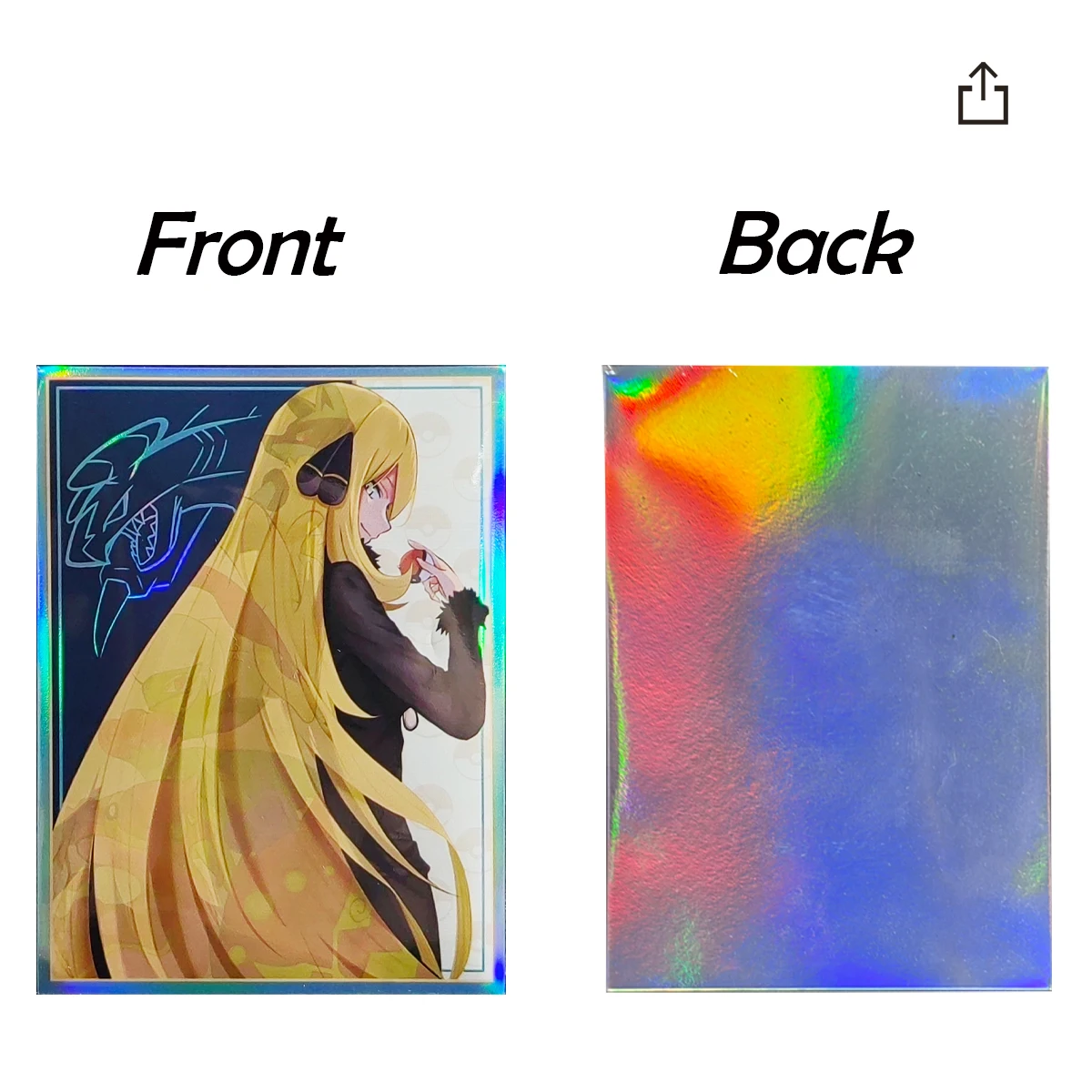 60pcs 67x92mm Pokemon Cynthia Holographic Cover for TCG/PKM Standard Size  Trading Cards Cute Anime Outer Card Sleeves Protectors - AliExpress 26
