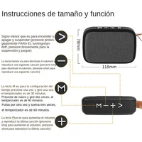 NipFabric-Mini haut-parleur portable compatible Bluetooth, barre de son sans fil, caisson de basses HiFi extérieur, prise en charge de la carte TF, radio FM 2