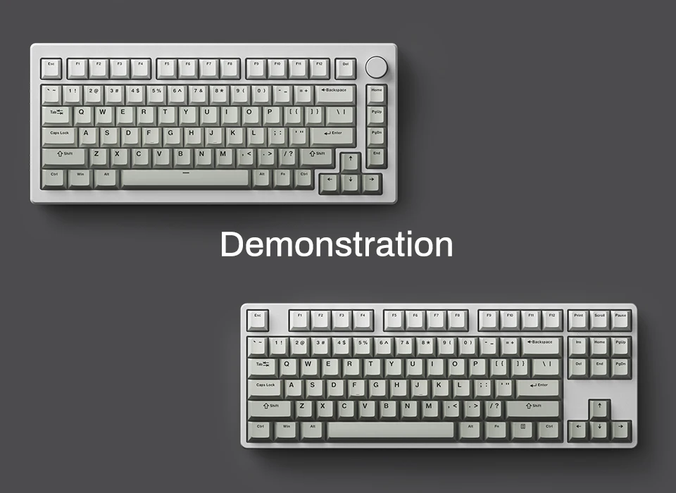 Perfil Keycaps Conjunto PBT Double-shot Full Keycaps
