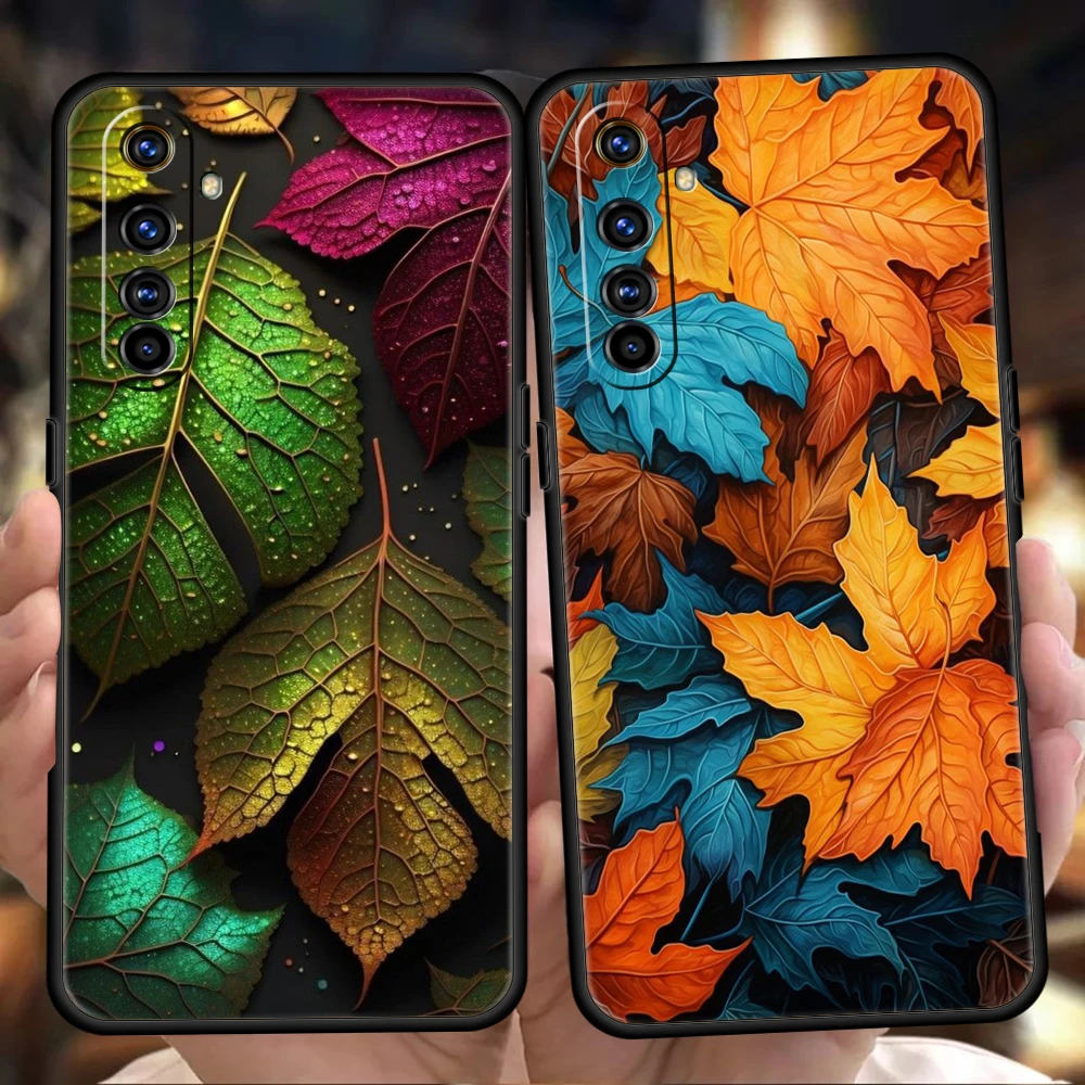 Vibrant Leaves Shockproof Silicone Phone Case