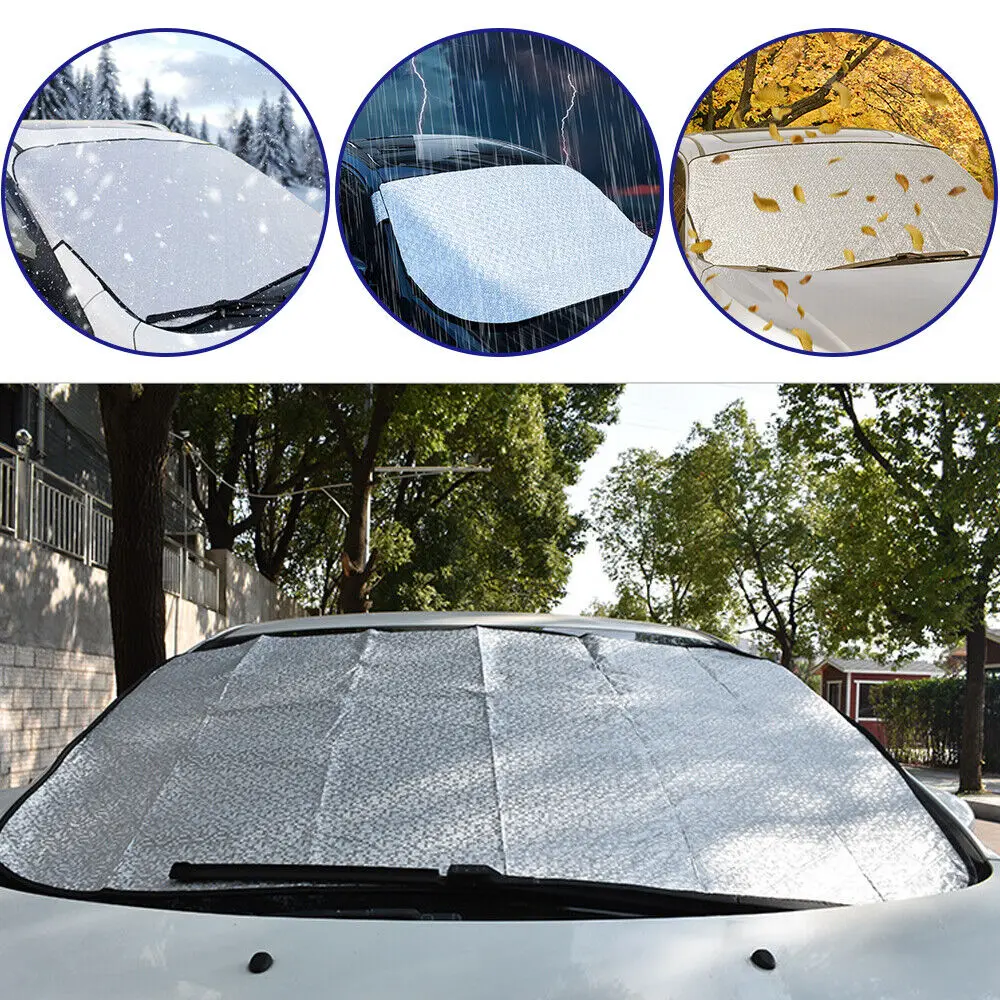 180 * 100cm Car Windshield Frost Ice Cover Prevent Ice Sun Shade Protector Cover UV Blind Auto Exterior Accessories