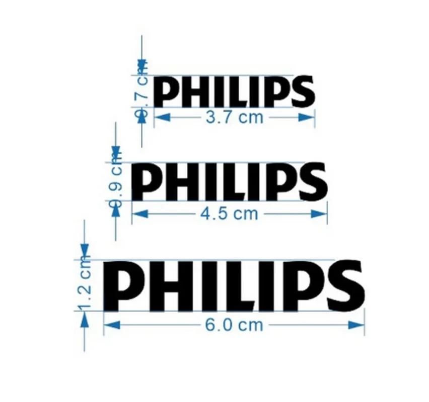 PHILIPS metal stickers refrigerators air conditioners audio lamps logo stickers stickers