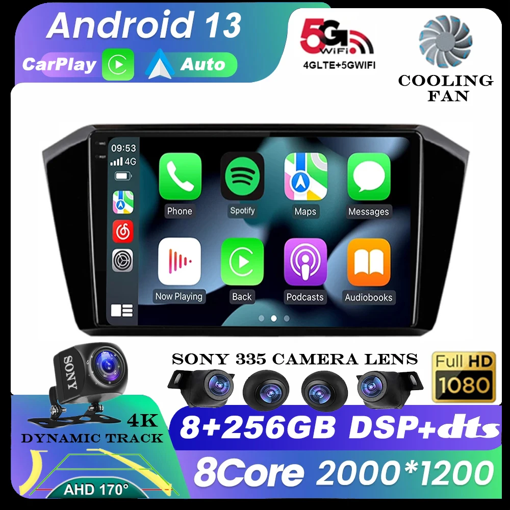 

Android 13 DSP For Volkswagen VW Magotan Passat B8 2015-2021 Car Navigation GPS Video Player QLED Screen Multimedia Radio Stereo