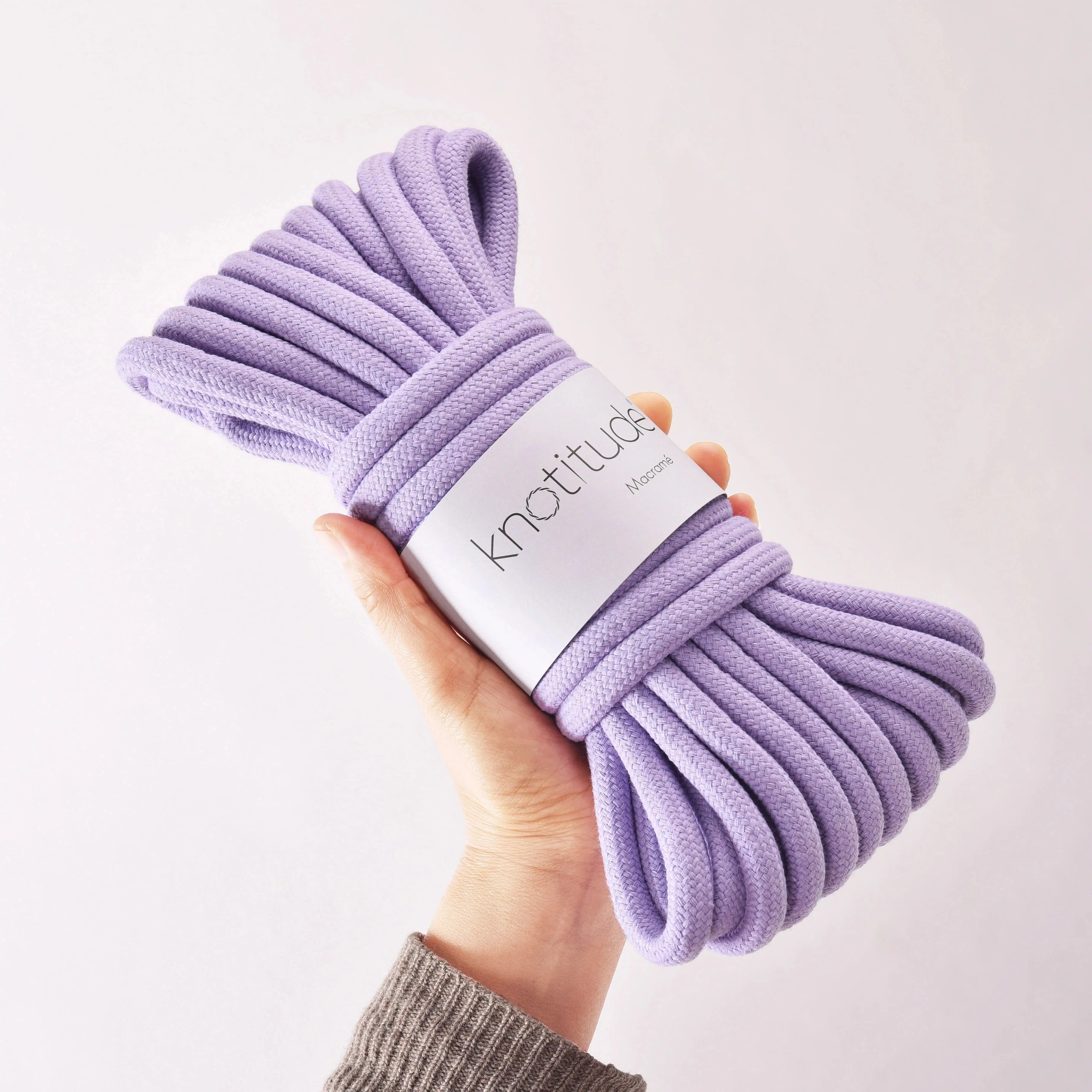 Thick Natural Cotton Braid Rope - 10mm, 5m Bundle