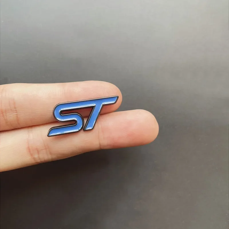 3D Metal Car Logo Steering Wheel Badge - ST Design Sticker Accessory