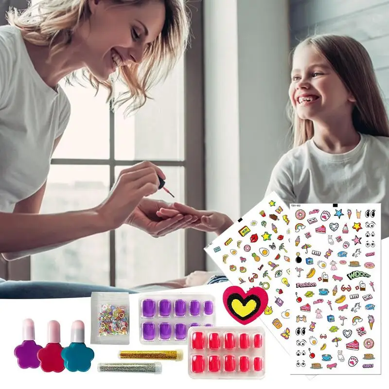 Dropship Nail Art Kit For Girls Kids Nail Stickers Diy Peelable to Sell  Online at a Lower Price