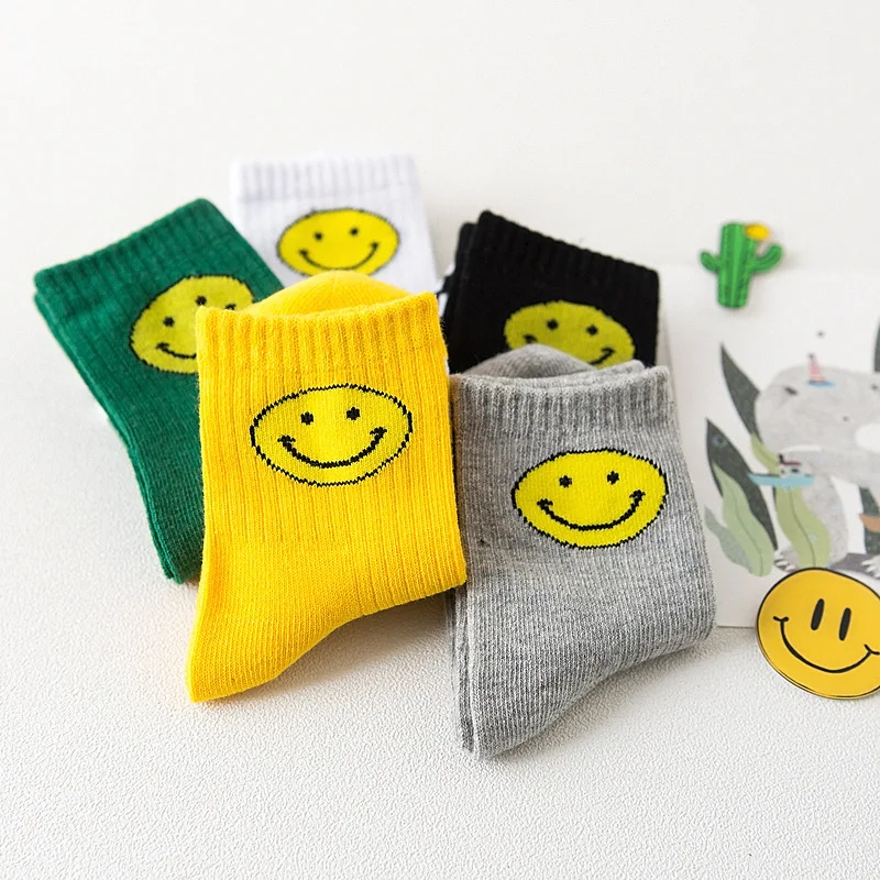 Children Short Socks 5 Pairs / Lot Kids 1-10 Years Smile Face Summer Spring Autumn Cotton Girl Boy Cute Socks Child Clothing 8 Sa3377f9e897942858b11a8223f5a9bd5u