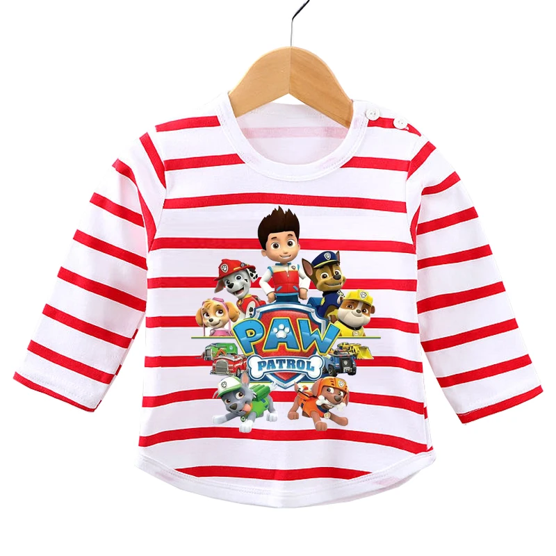 thumbnail image 1 of Conjunto de ropa de 2 uds para bebé recién nacido de 0 a 3 años, camisa de manga larga de la Patrulla Canina, mono, pantalones, conjunto infantil para niño pequeño, 1 of 5