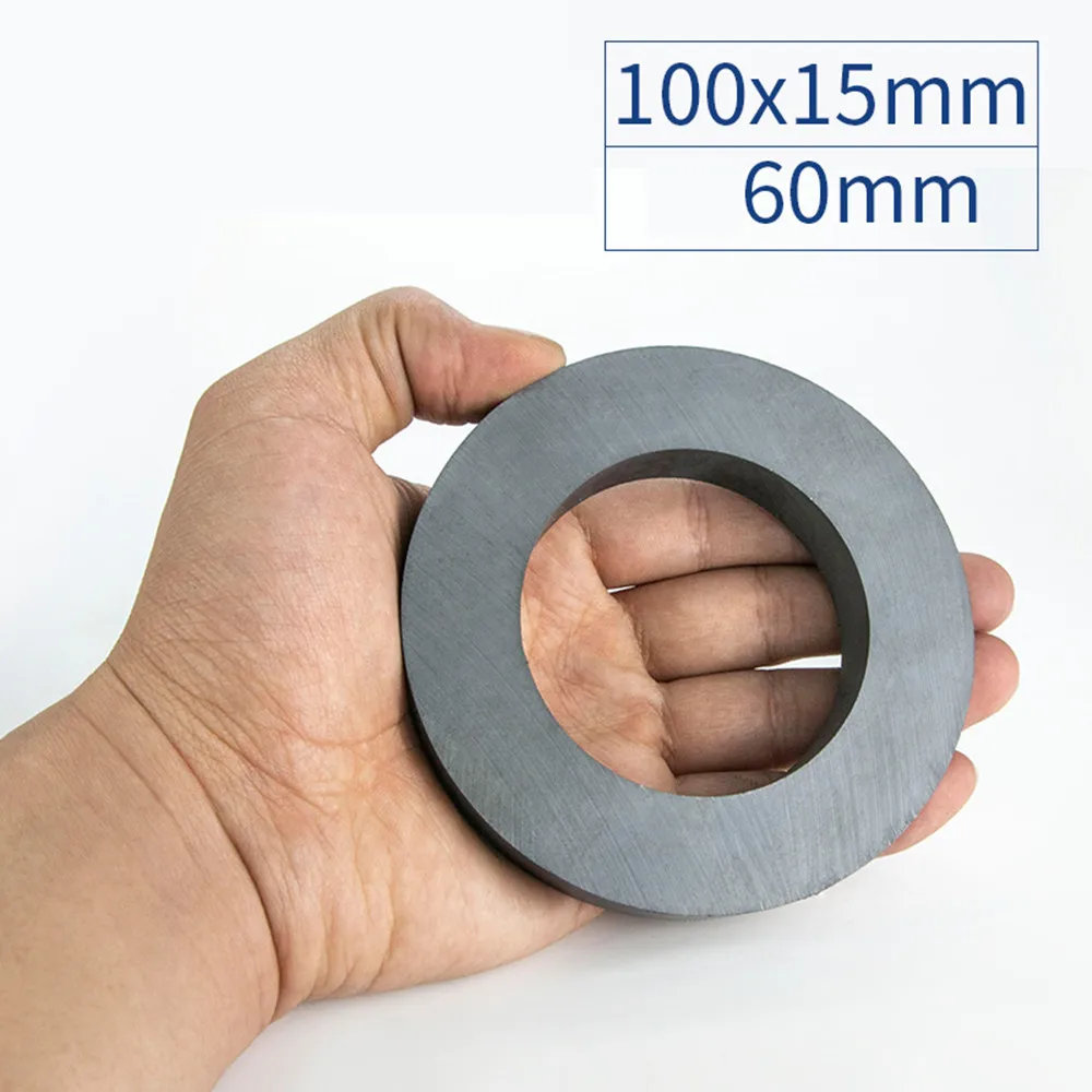 Anello Magnetico In Ferrite Con Foro - 22/32/33/45/60/80/110mm Nero Forte