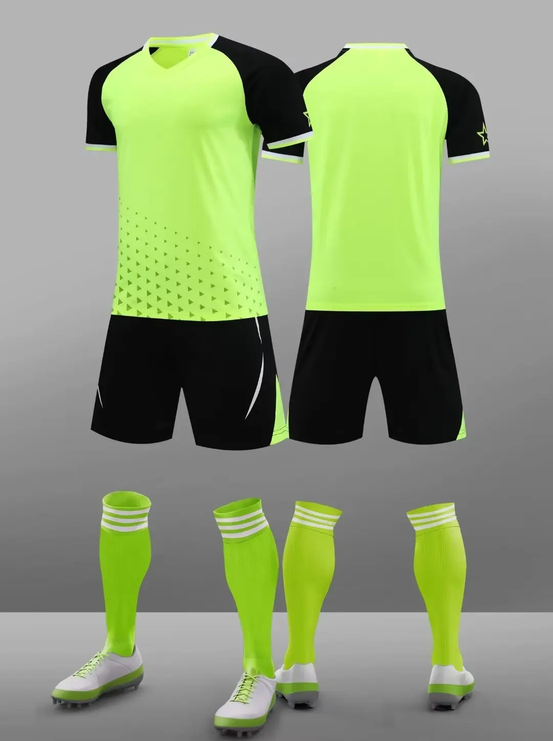 23 24 New Large -size New Football Clothing Set Fashion LANQ Adult Men's Women Set Light Board Ordinary Size KIDS Jerseys 6