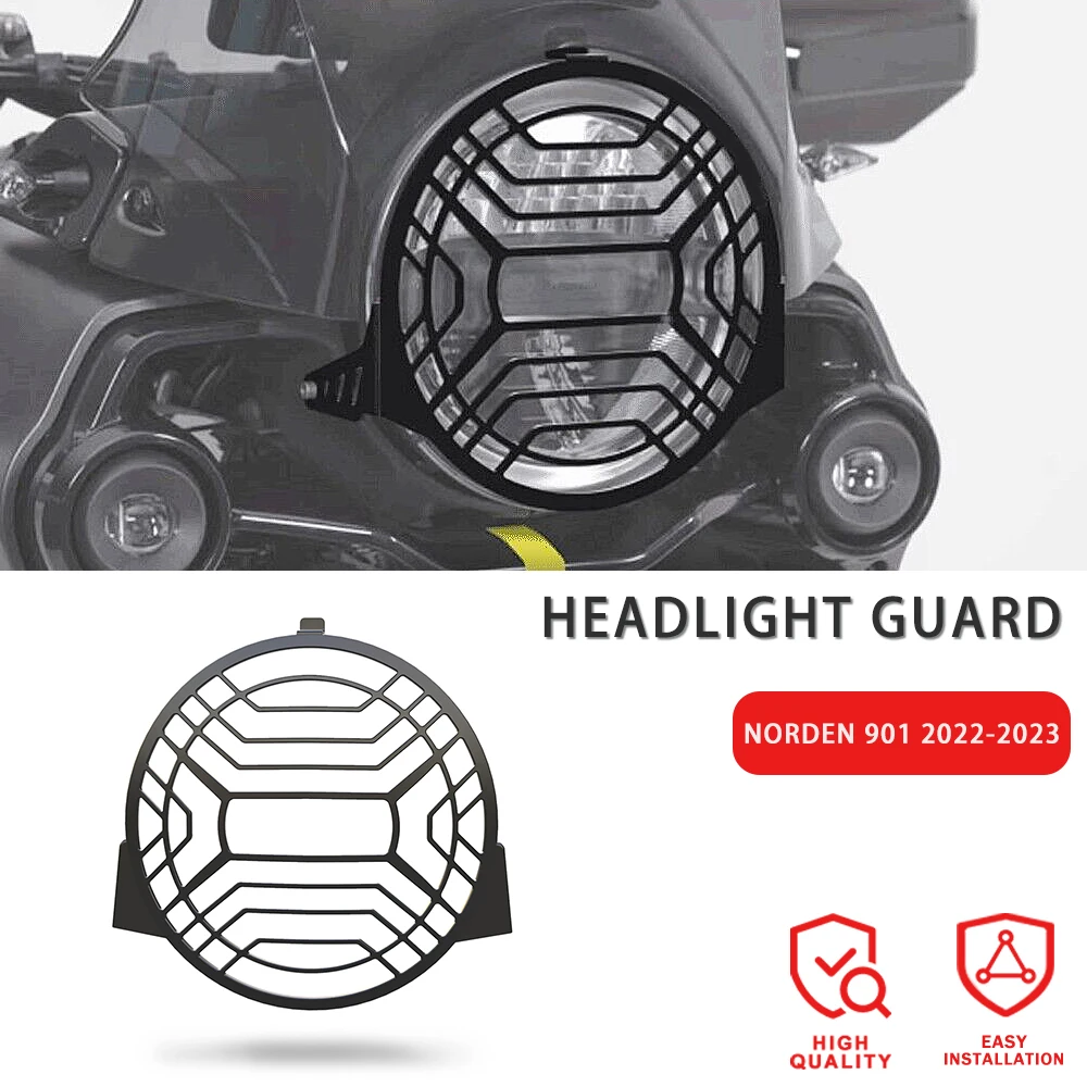 

Motorcycle Aluminium Headlight protective cover For Norden 901 Norden901 2022 2023 Headlight Protector Grille Guard Cover
